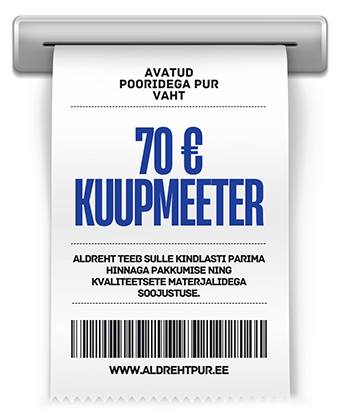vana soojustusmaterjali eemaldamine ja pur vahuga soojustamine